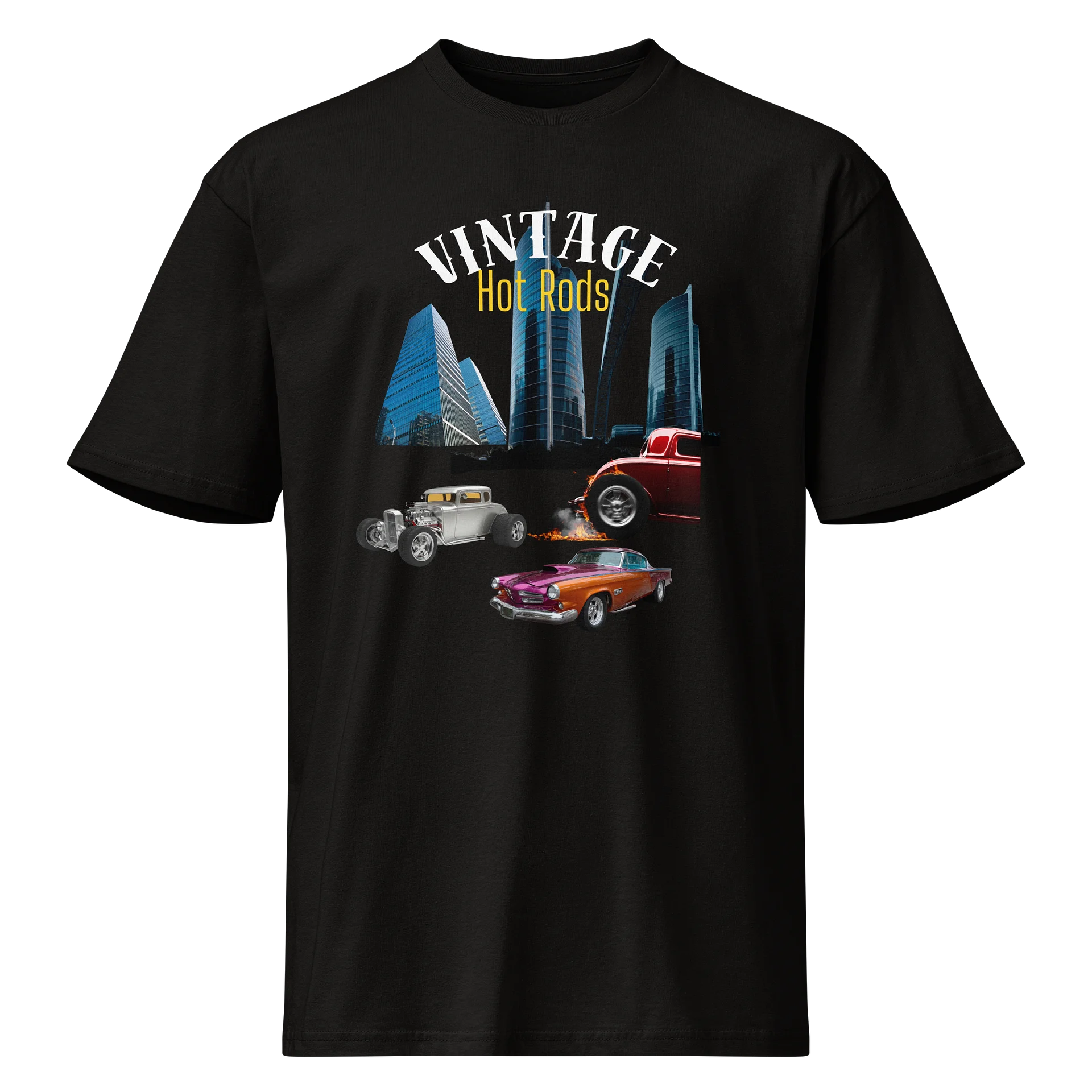 Vintage Hot Rods BLK Tee product image (1)