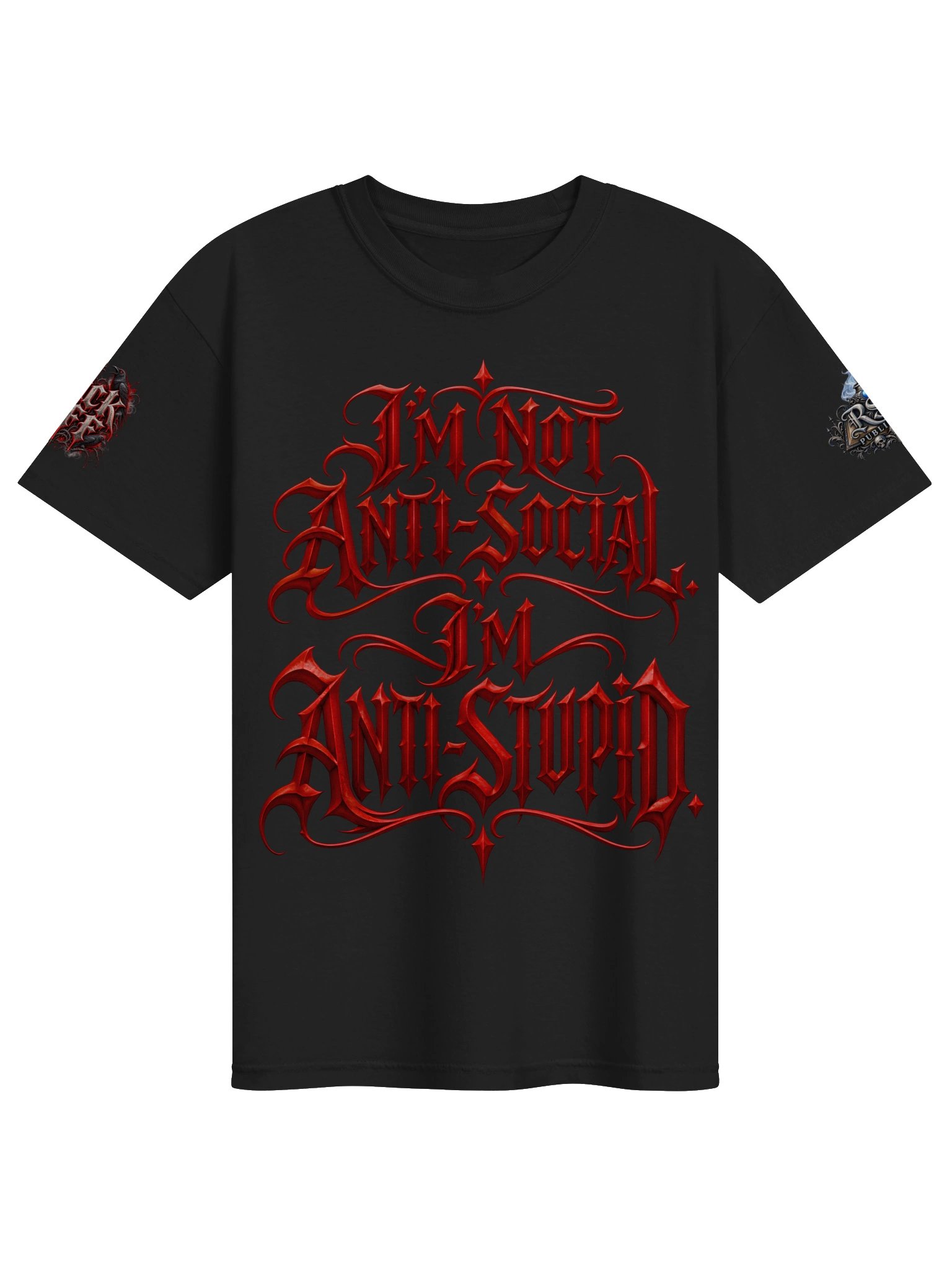 I'm Not Anti-Social, I'm Anti-Stupid | Gothic T-Shirt product image (1)