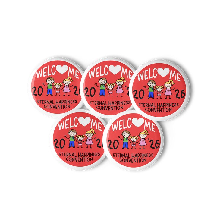 Eternal Happiness Welcome Happy Family Convention Pin product image (1)