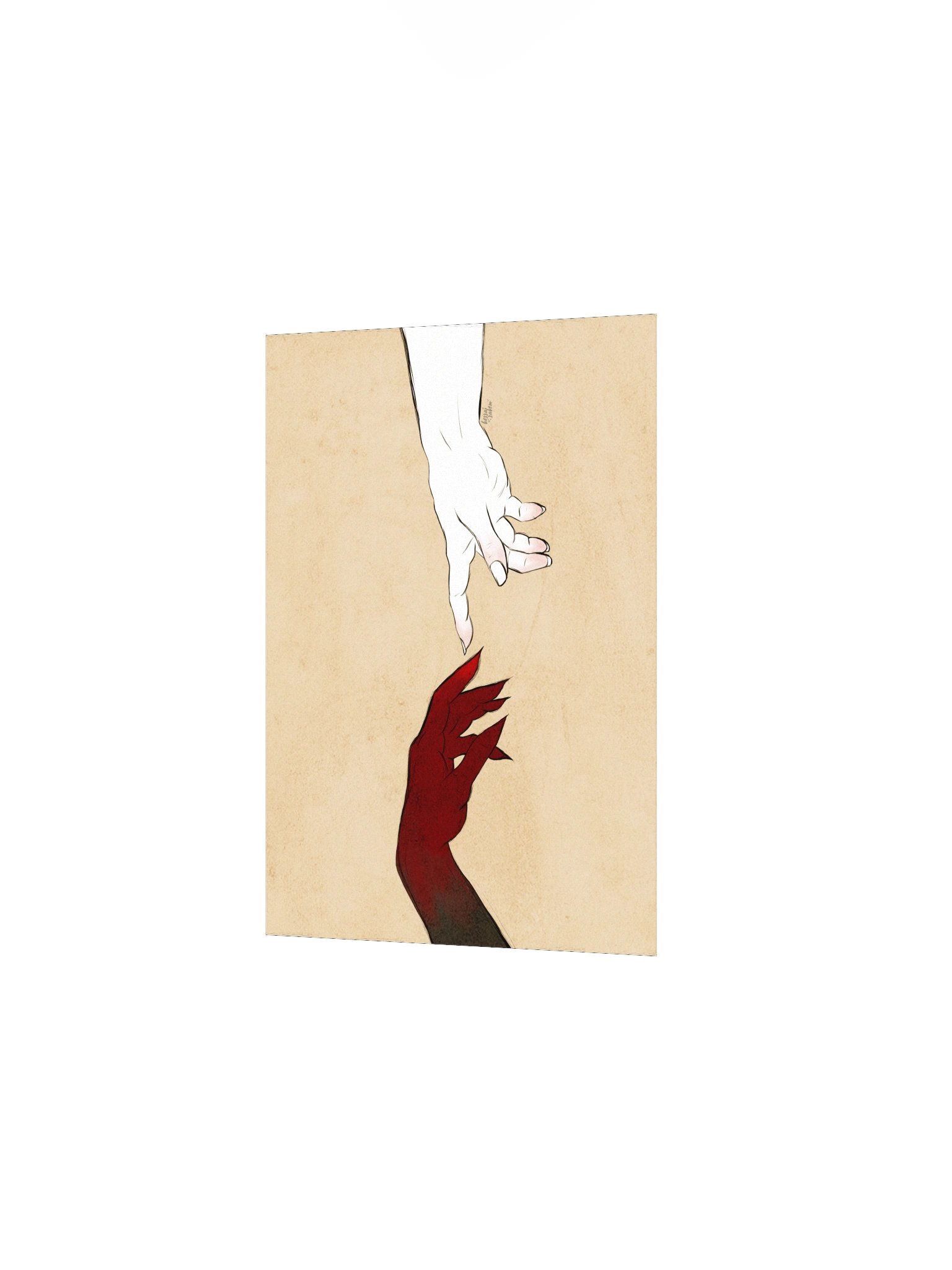 Hands of Demon and Angel // Print product image (3)