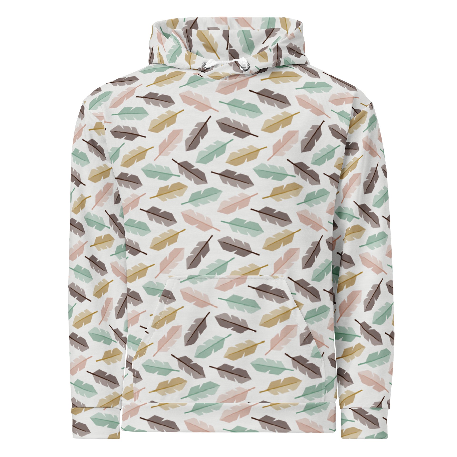 Mid-Century Modern Feathers Unisex Cotton Hoodie product image (1)