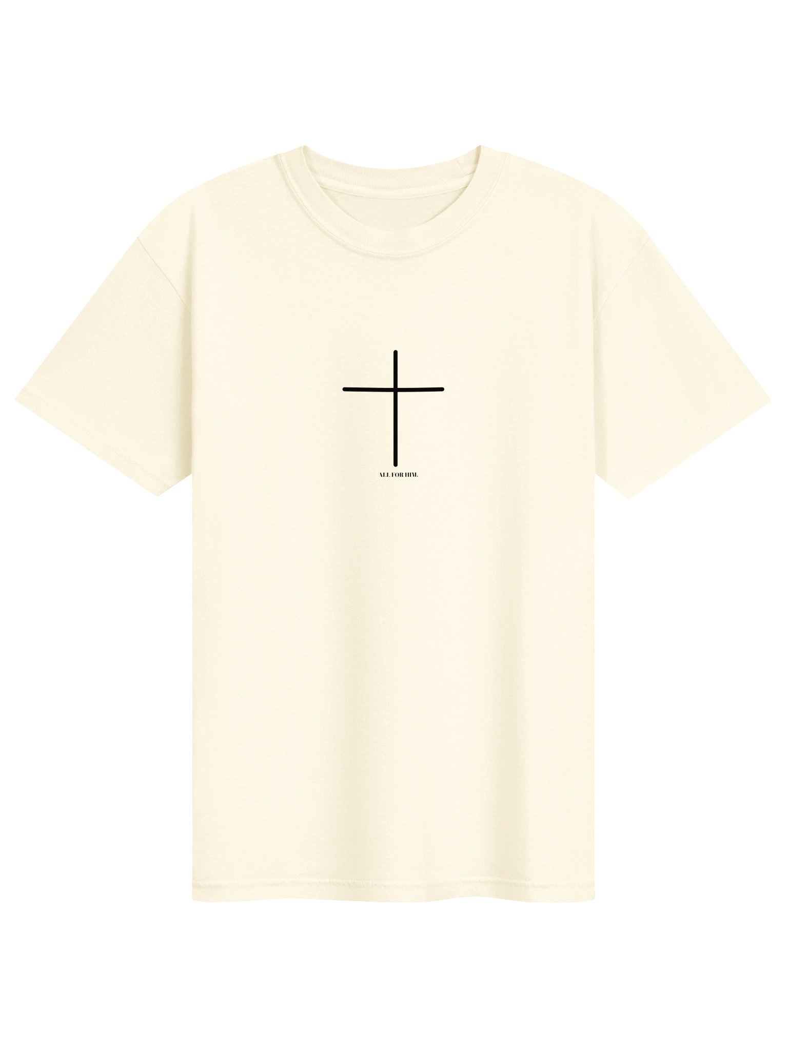 All for Him Basic Off-White Tee product image (1)