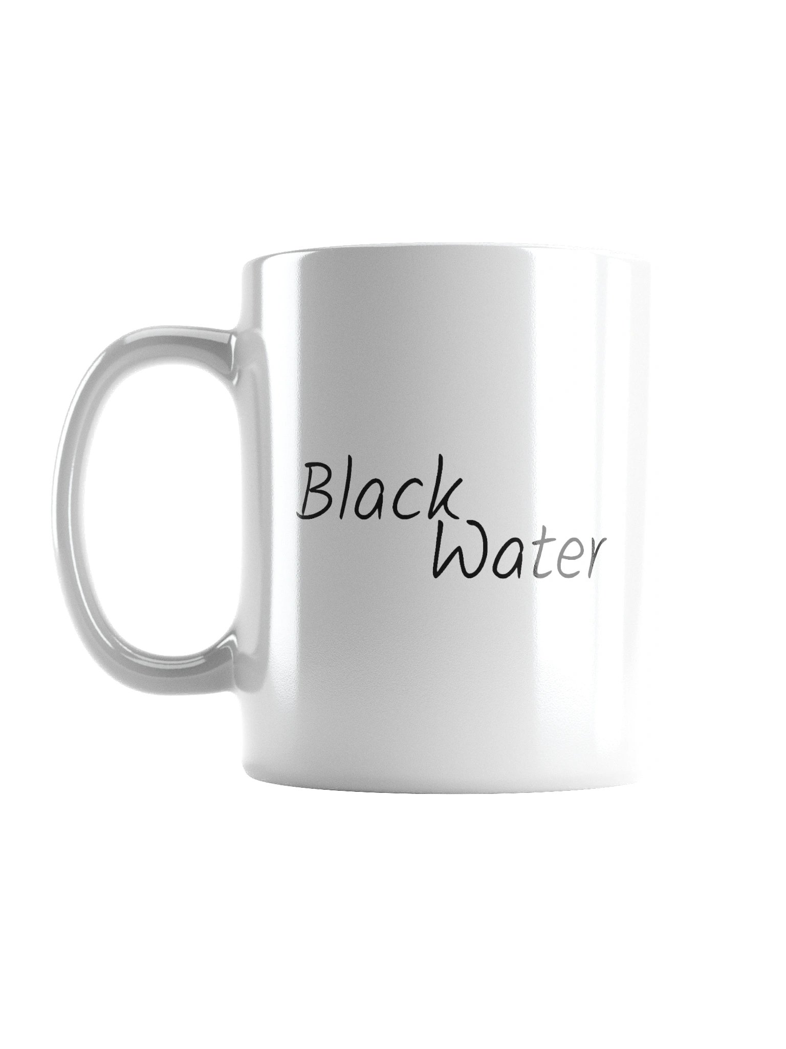 Glossy mug - white - BLACK WATER product image (1)