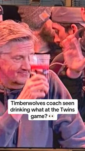 Is Coach Finch a fan of @captainspatch? 🤔...

#minnesotatimberwolves #minnesotatwins #minnesota