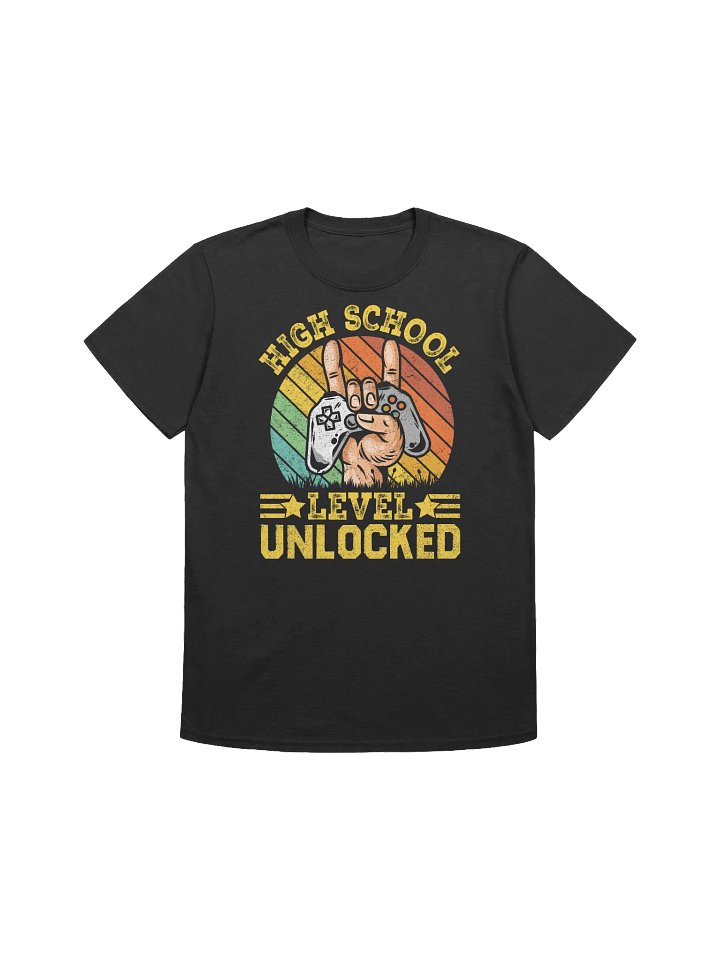 High School Level Unlocked - Gaming Graduation Graphic T-Shirt product image (6)