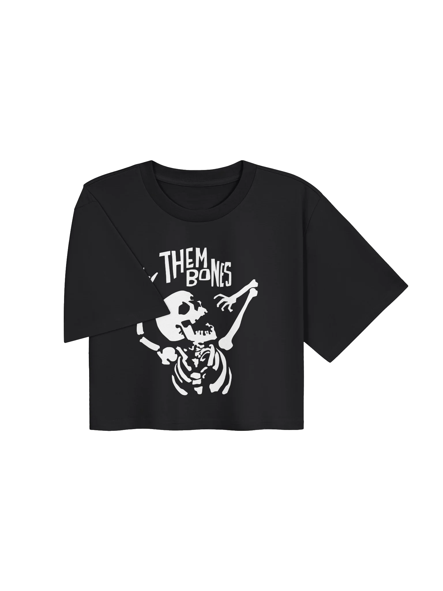 “Them Bones” Band Logo Crop Top, Dark product image (3)