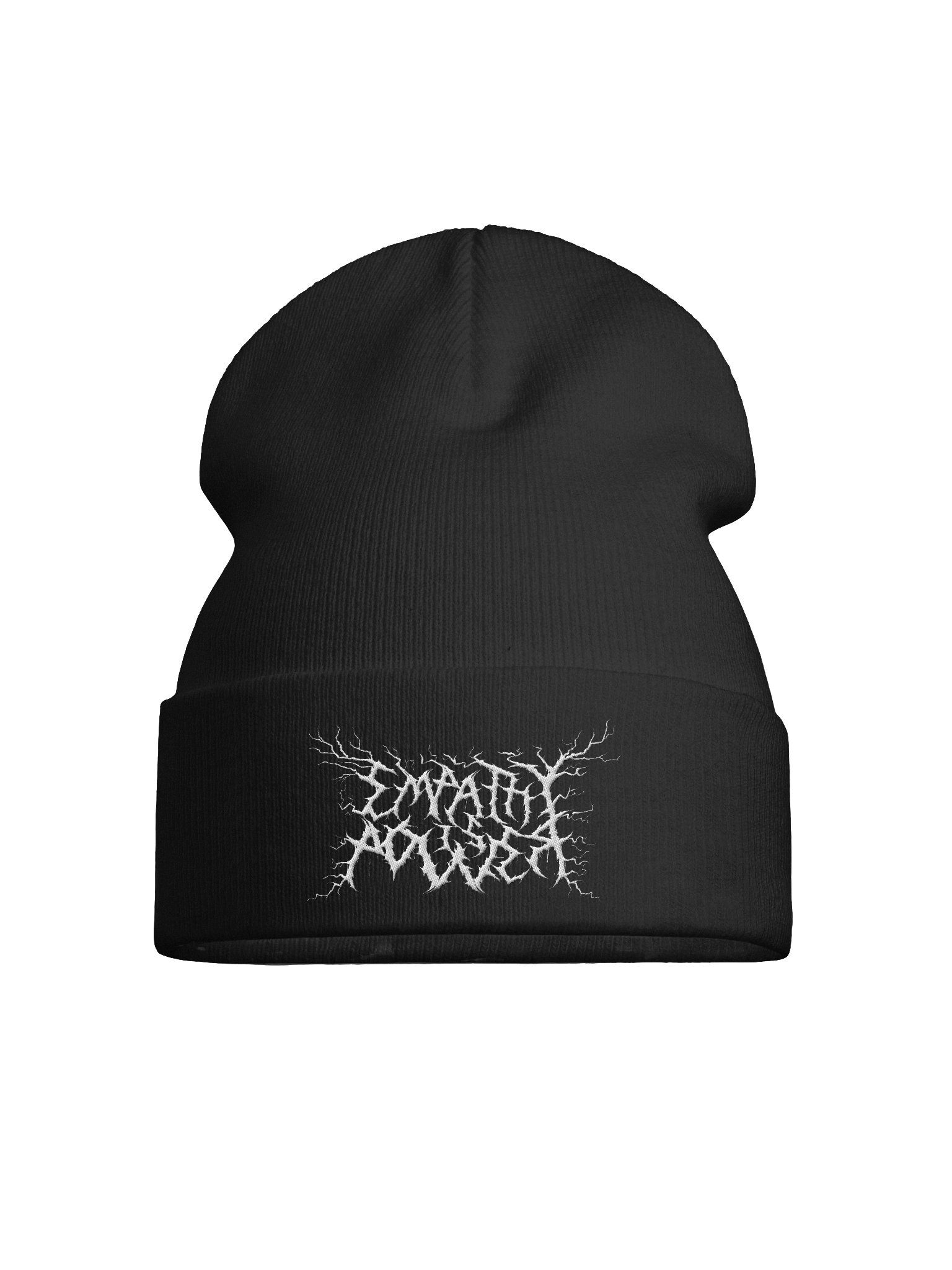 *BRAND NEW* DEATH METAL Empathy is Power Beanie (White Design) product image (1)