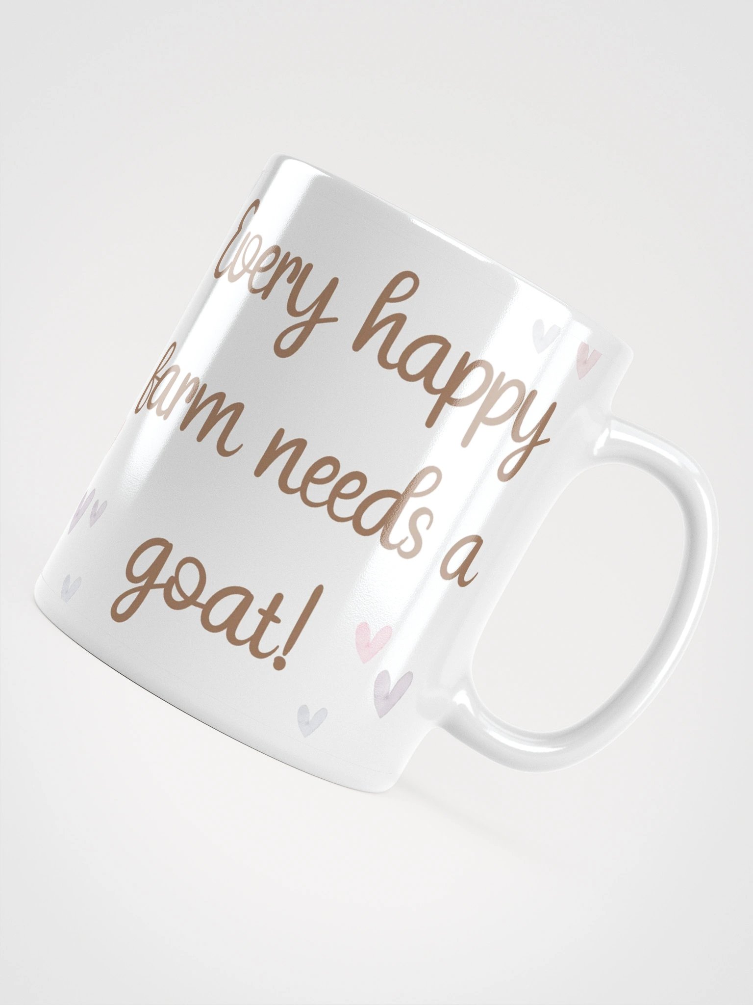 Every Farm Needs A Goat White Glossy Mug product image (6)