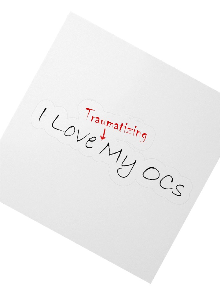 I Love (Traumatizing) My OCs Sticker product image (2)