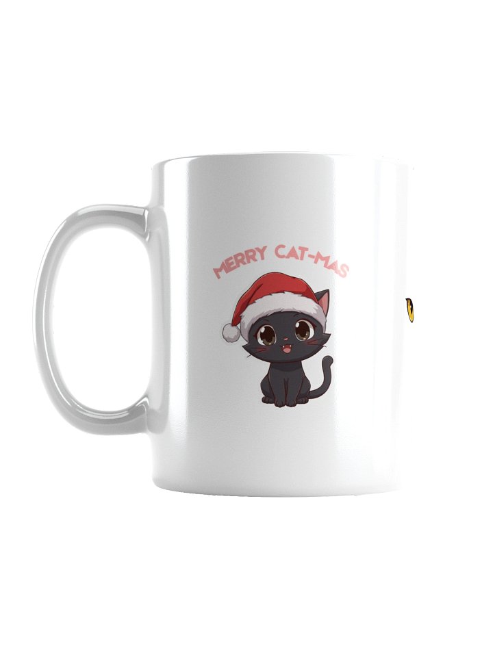 Merry Cat-mas White Glossy Mug product image (2)