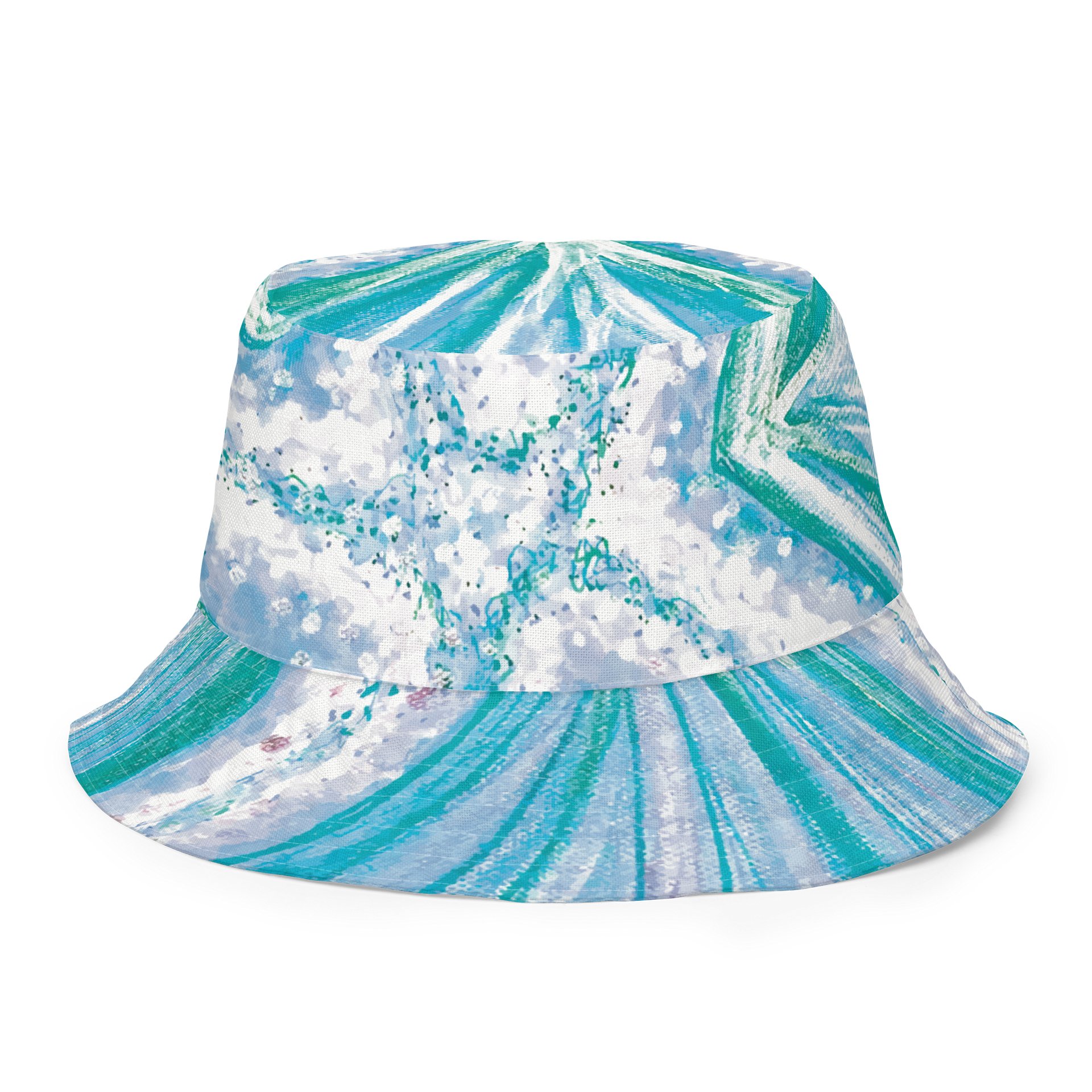 Cyan Starfish Painting | Reversible Bucket Hat product image (8)