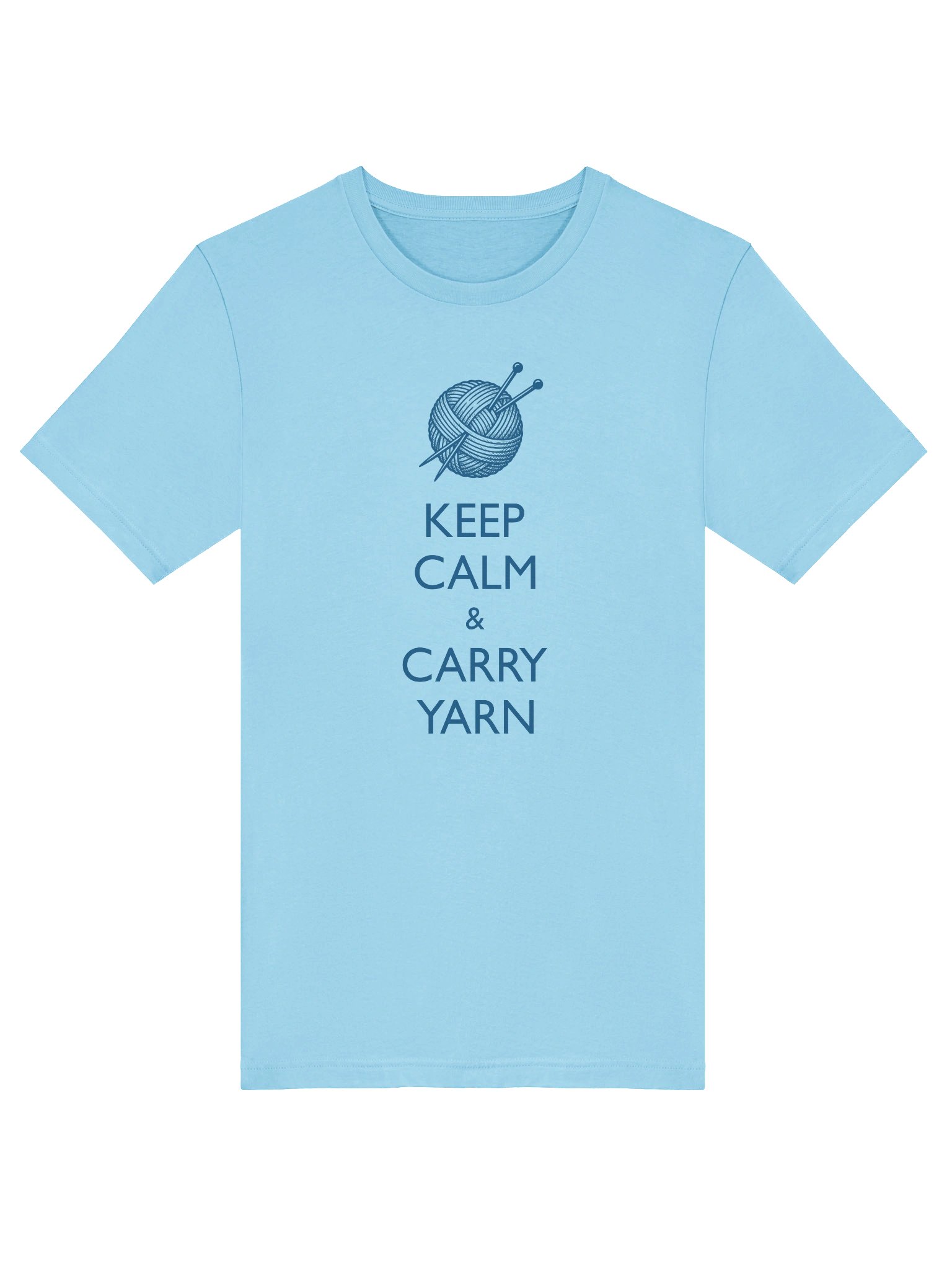 Keep Calm & Carry Yarn Knitting T‑Shirt product image (5)