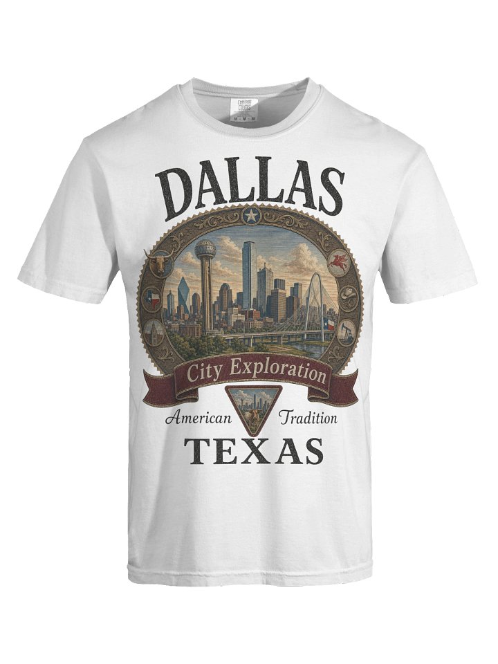 Vintage Dallas Shirt, Texas Graphic Tee, Comfort Colors 1717 Retro City Travel Souvenir T-Shirt product image (2)