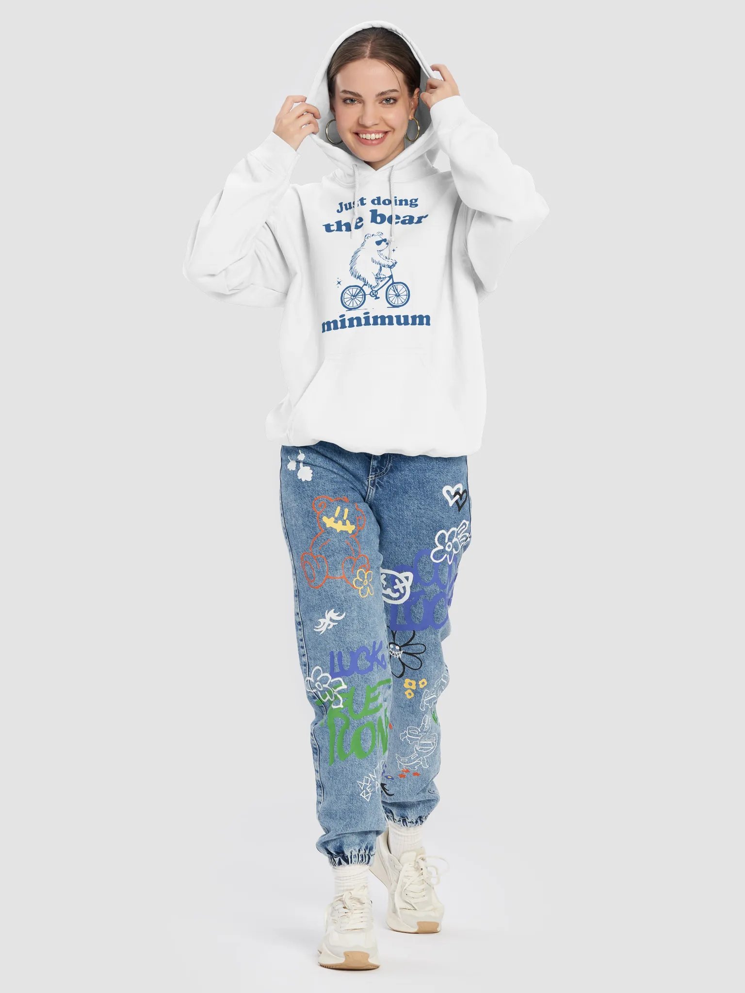 Just doing the bear minimum Hoodie product image (8)
