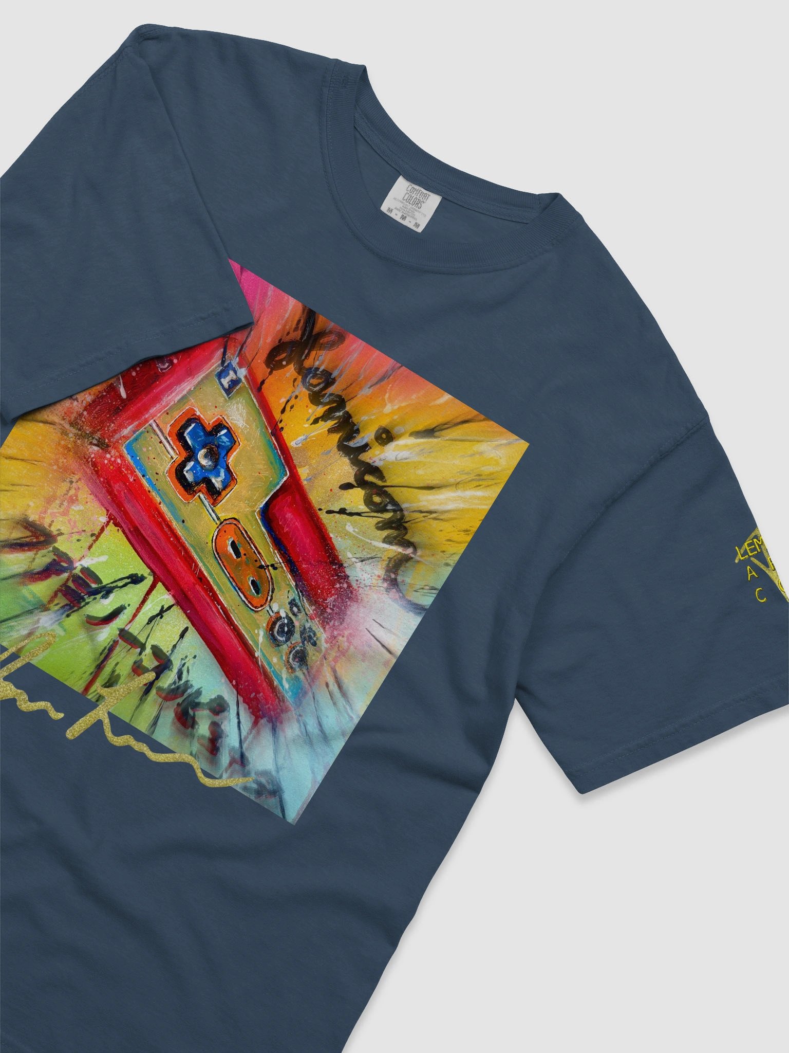 Famicom Controller Splatter T-Shirt product image (38)