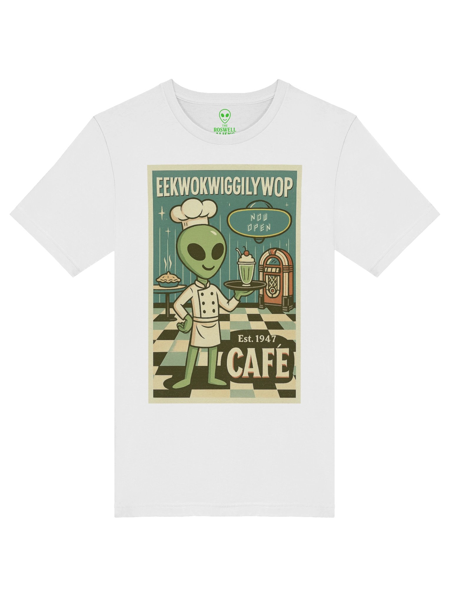 Route 66 Diner Roswell Aliens 1950's Retro Concert Tee Fit Unisex T-Shirt product image (101)