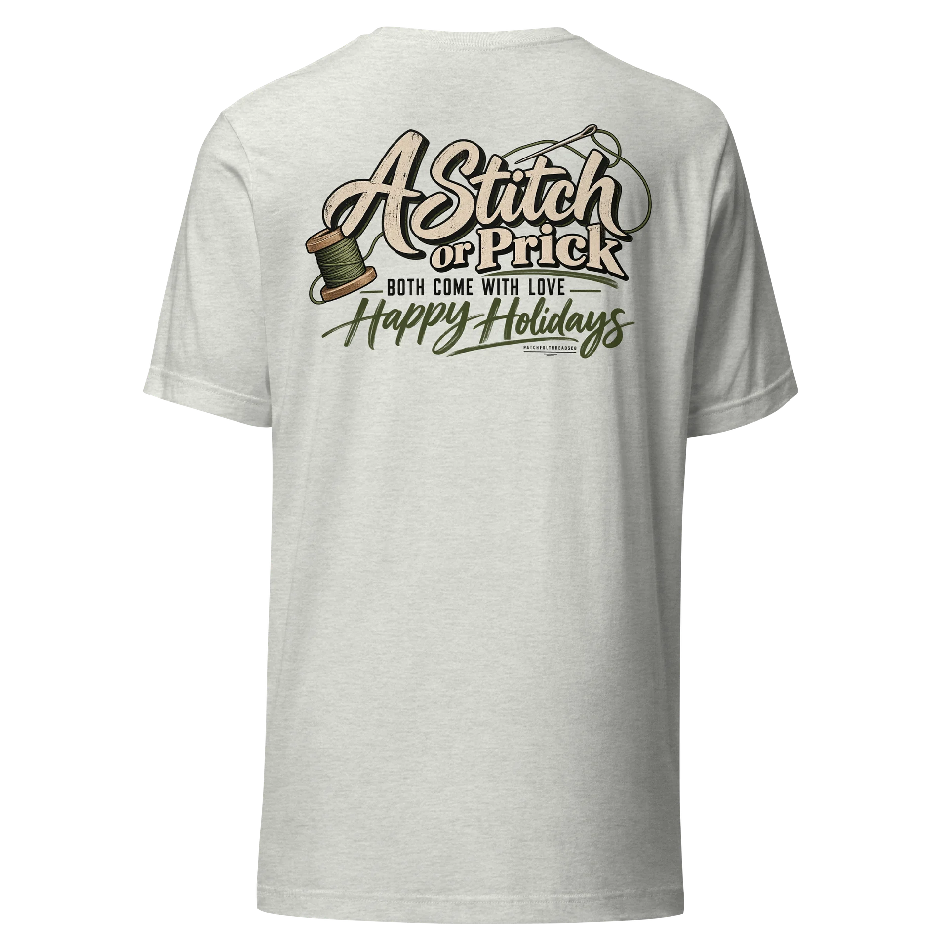A Stitch or Prick – Unisex Retro Happy Holidays Graphic T-Shirt product image (13)