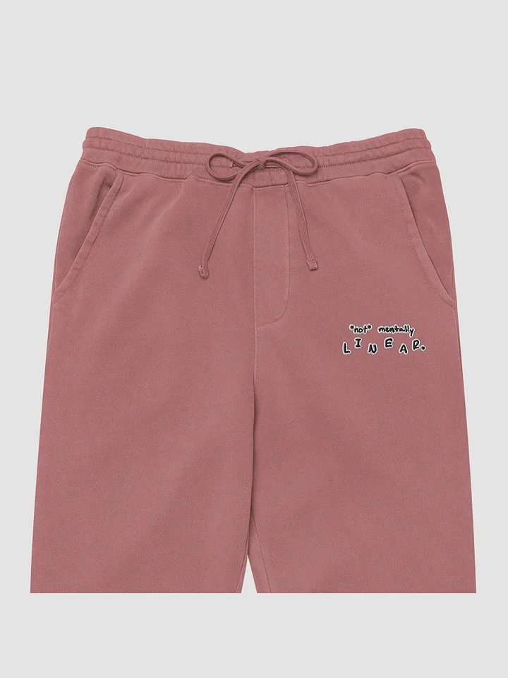 *not* mentally linear embroidered pigment sweatpants (bubble design) product image (1)