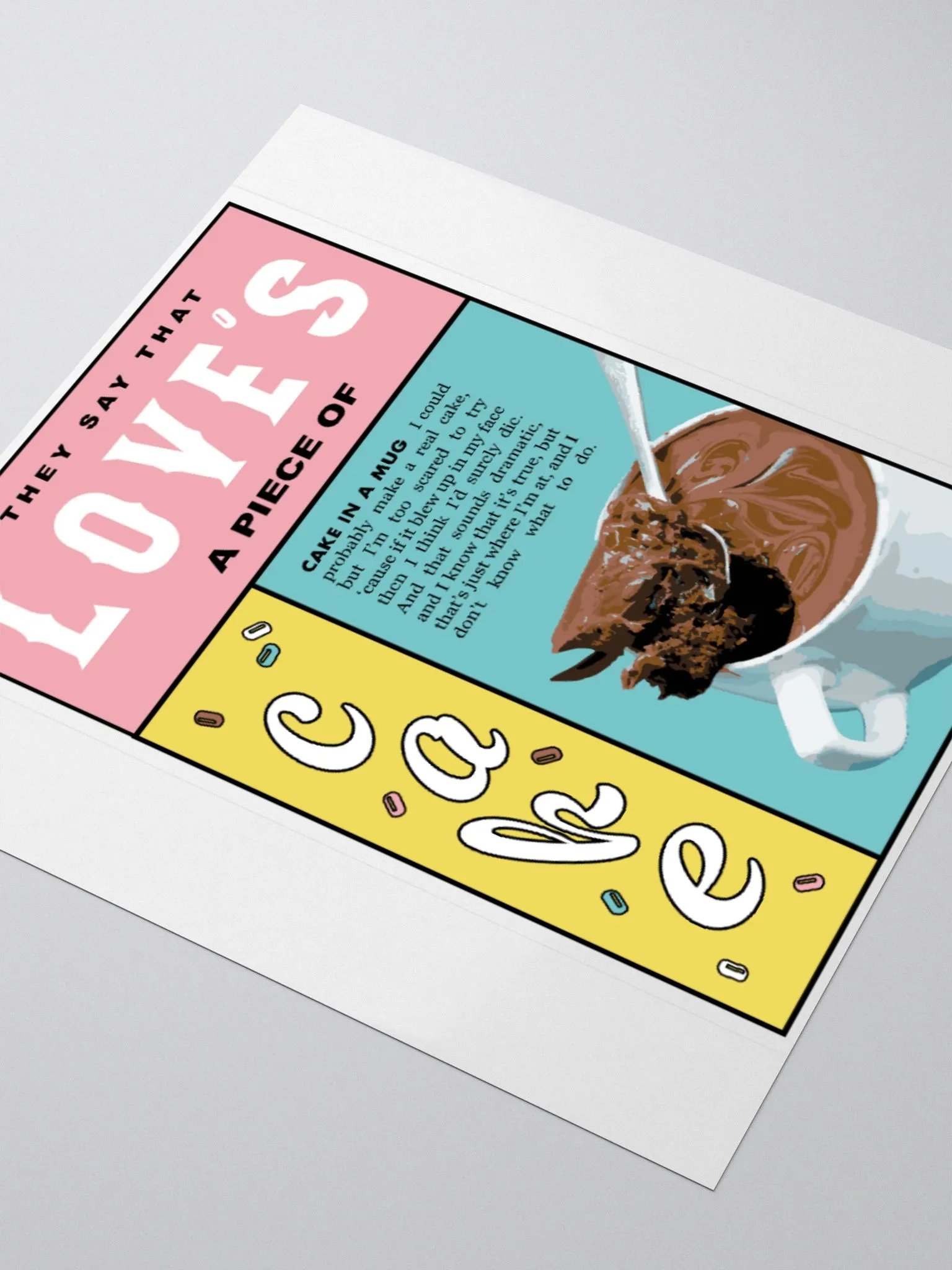 Cake in a Mug Sticker product image (3)