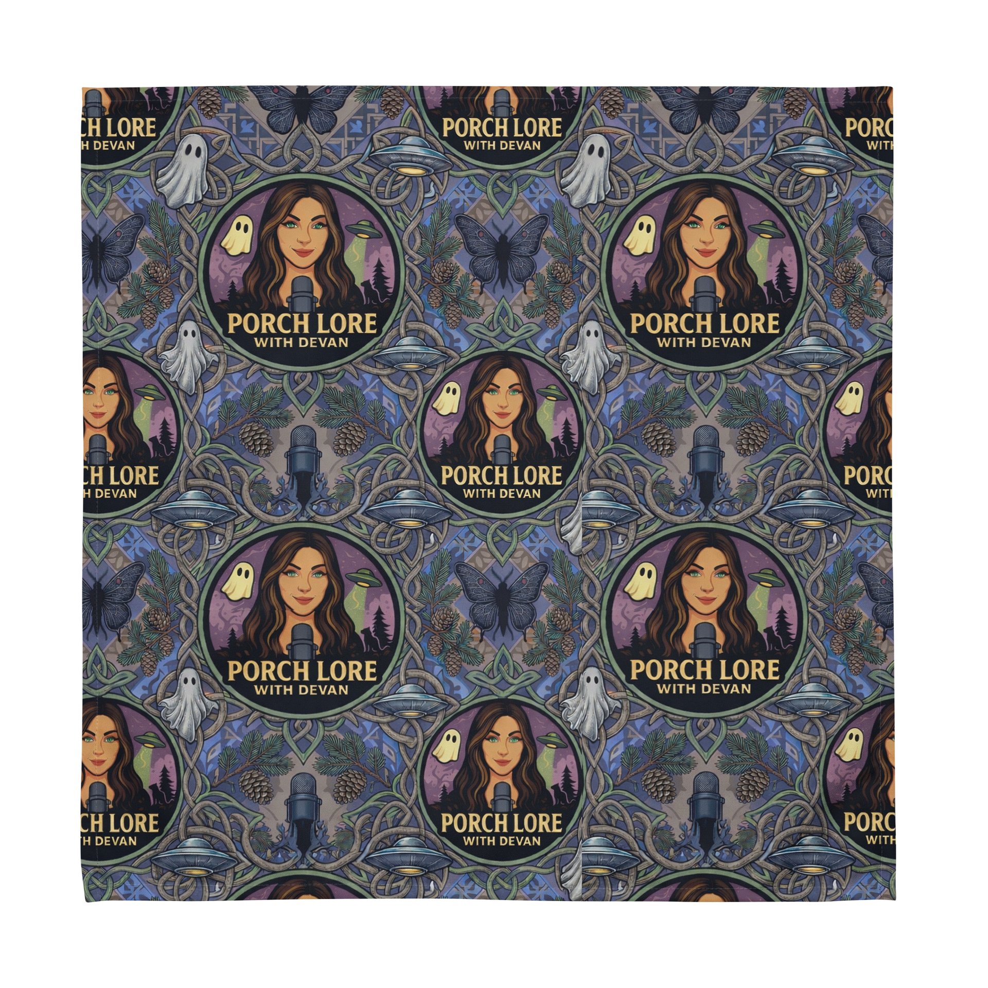 PORCH LORE DEVAN PERIWINKLE MOTH TABLE NAPKINS product image (2)