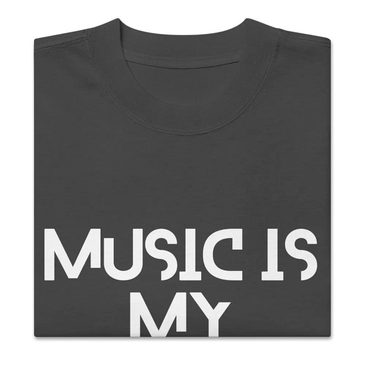 WASTED TALENT MUSIC IS MY ONLY FRIEND OVERSIZED TEE product image (2)