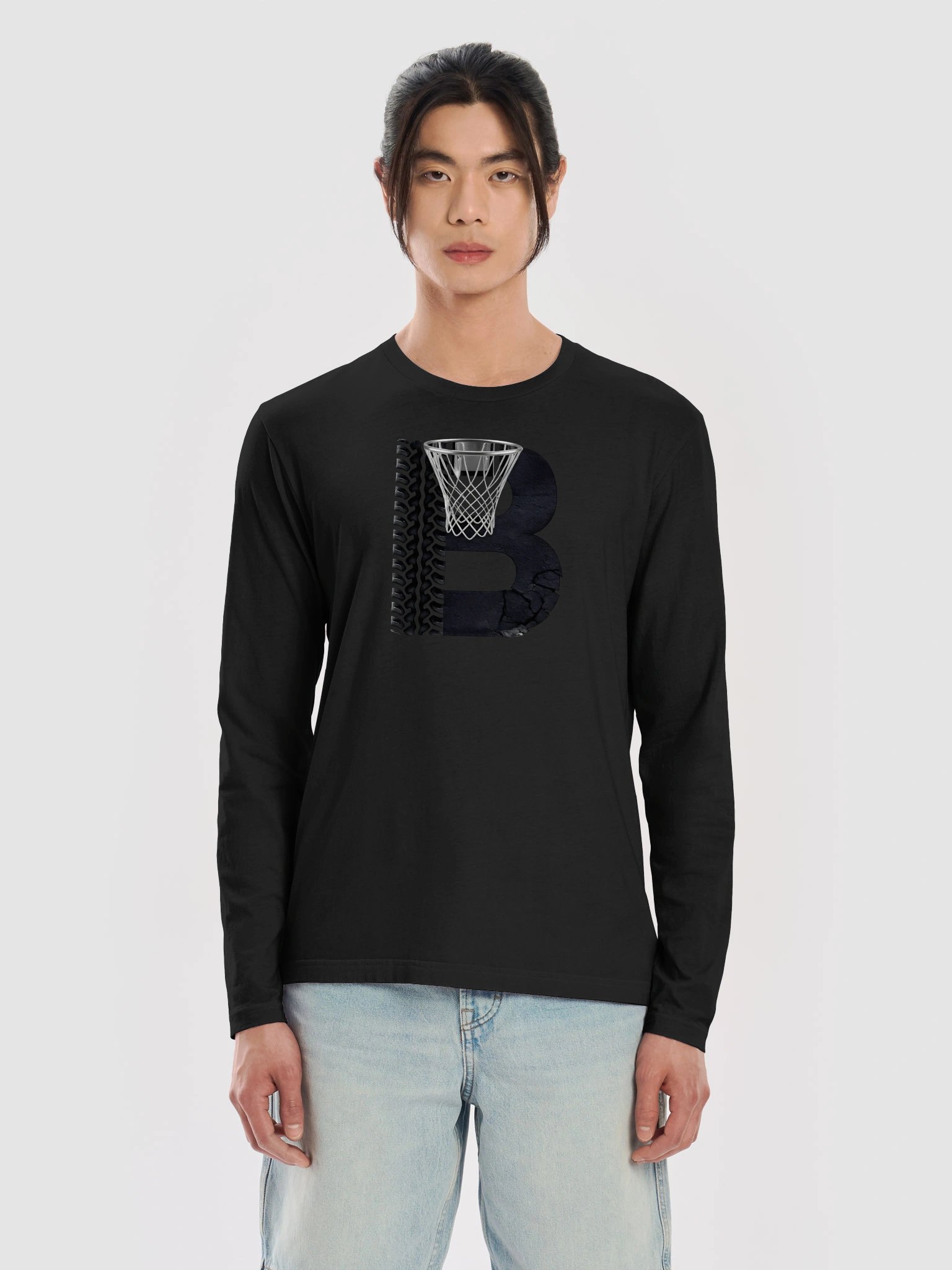 Basketball Letter B Long Sleeve Crew product image (5)