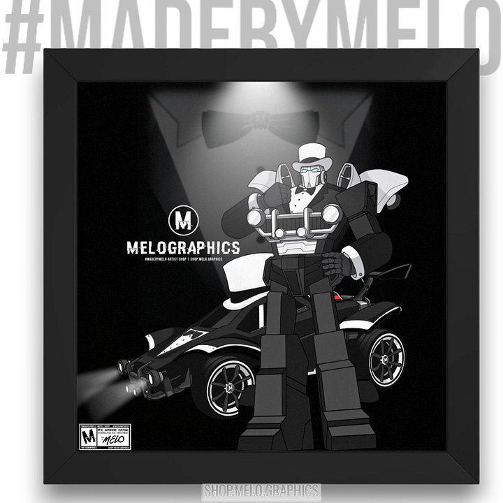 Fancy Carball Bot - Framed Poster | #MadeByMELO product image (1)