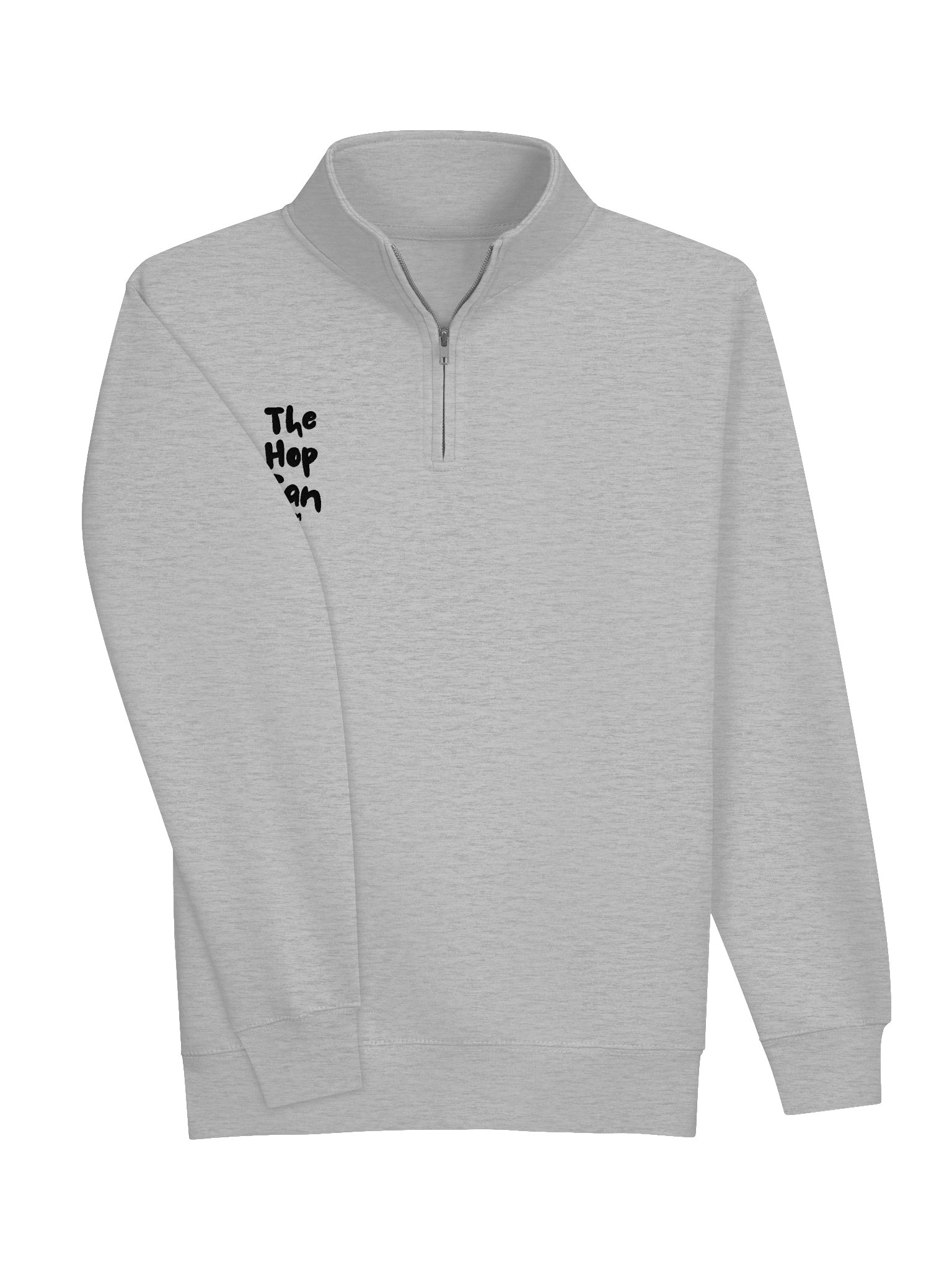 Logo Quarter Zip (Heather Gray - Black) product image (3)