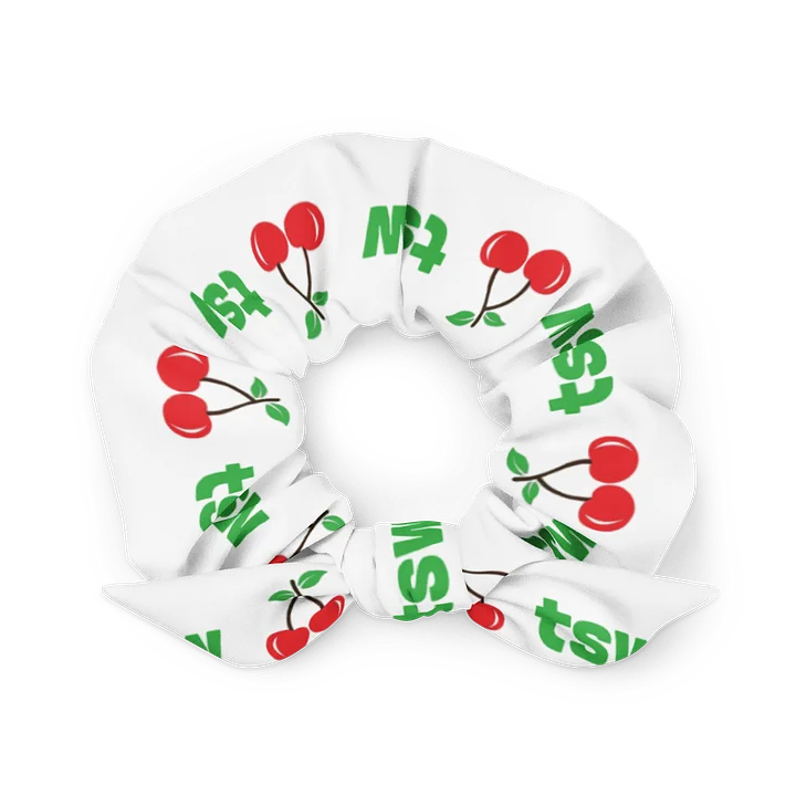 green and red tsw cherries scrunchie product image (1)