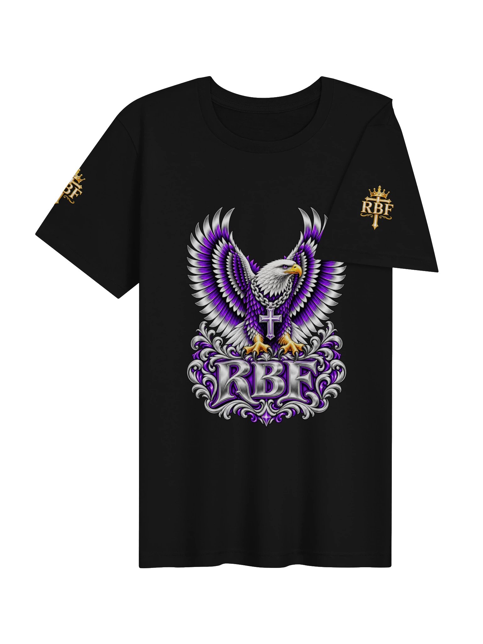 On Wings of Faith Purple Eagle T-Shirt — RBF product image (10)