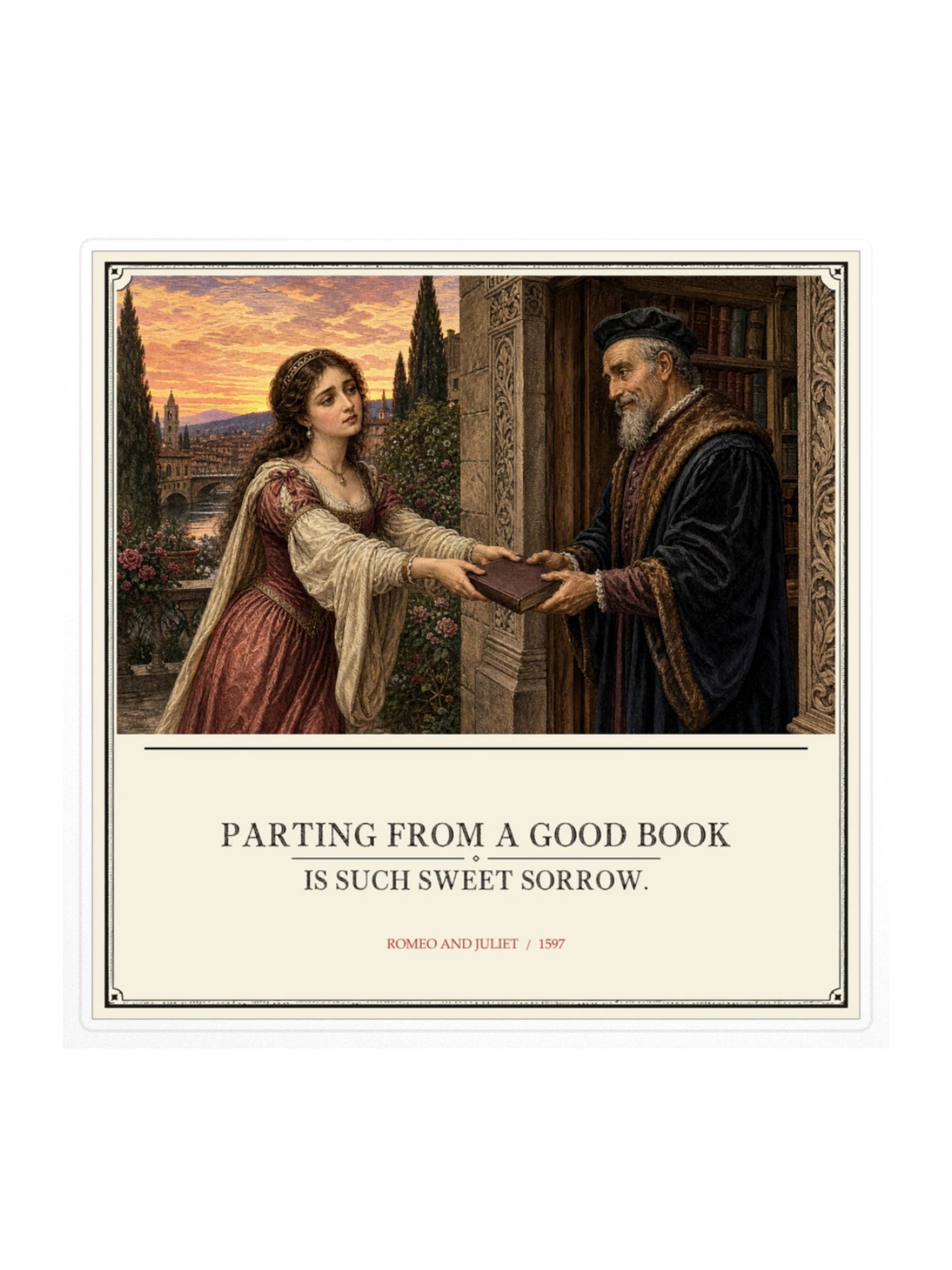 Sweet Sorrow -- Romeo and Juliet Sticker product image (1)
