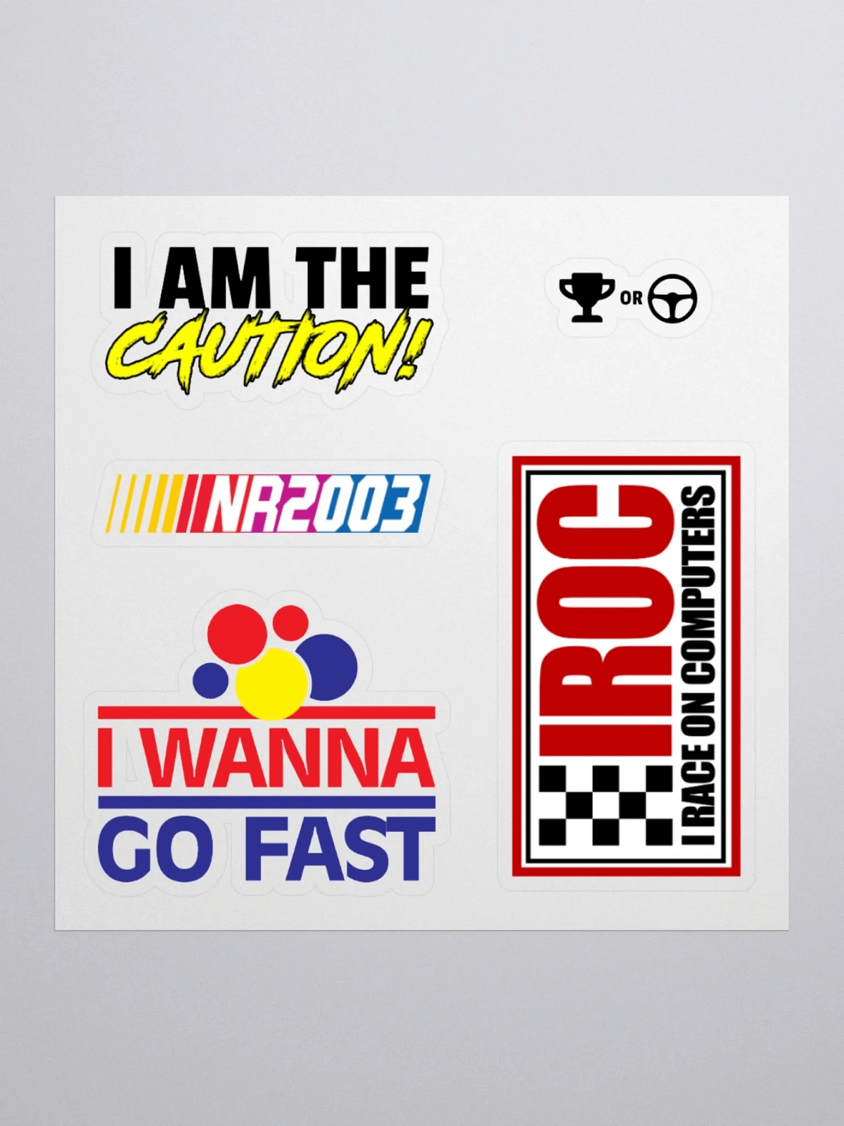 SRM Sticker Assortment | Sim Racing Merch