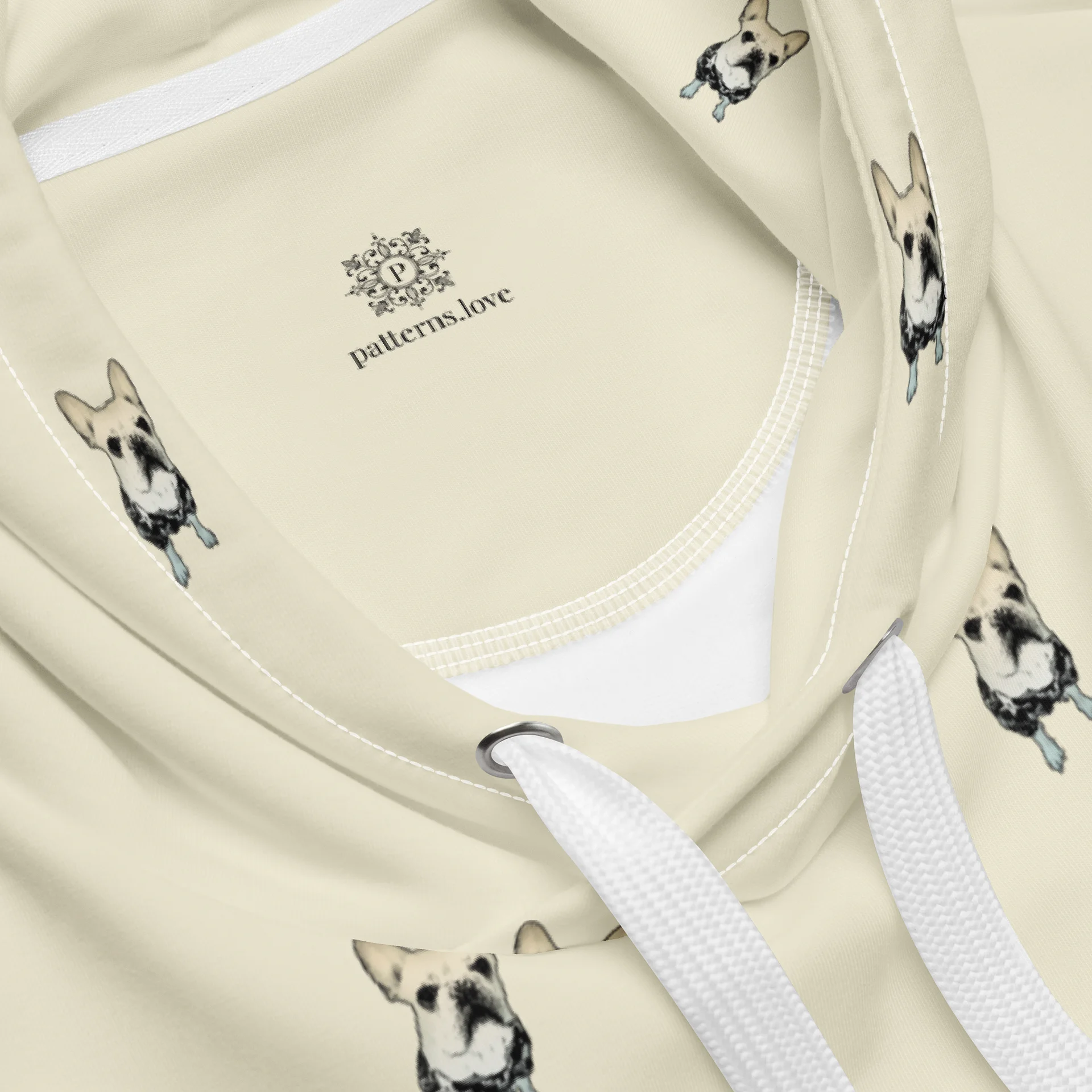 French Bulldog Hoodie | Warm Ivory product image (4)