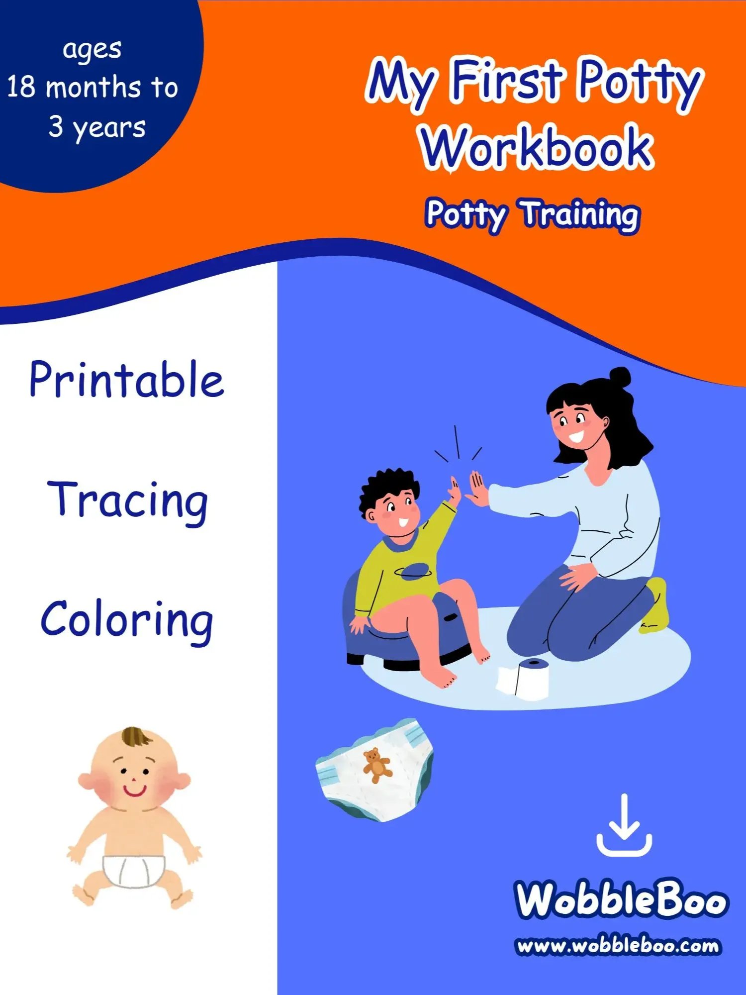 Potty Training Worksheets Printable product image (1)
