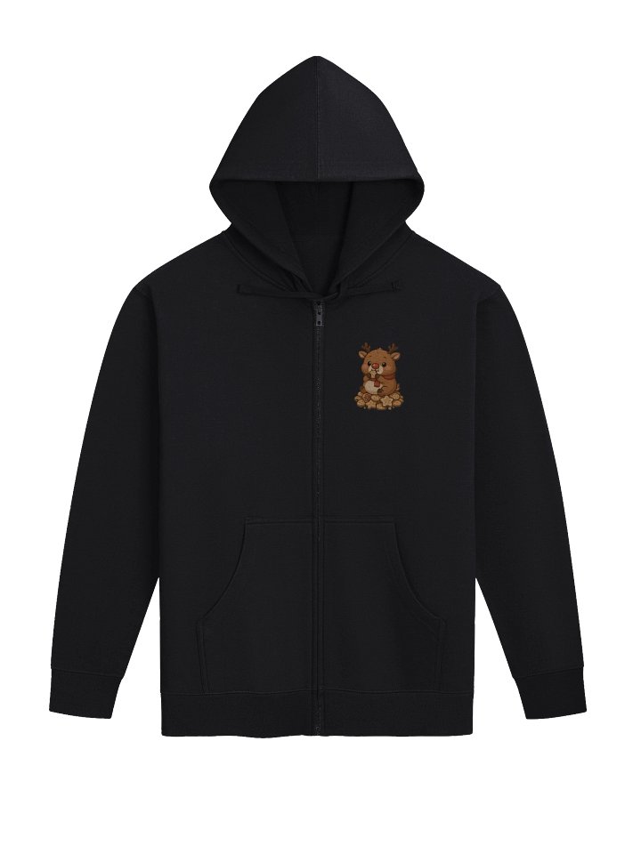 Rudolph the Cute Fat-Ass Reindeer Zip-Up Hoodie product image (2)