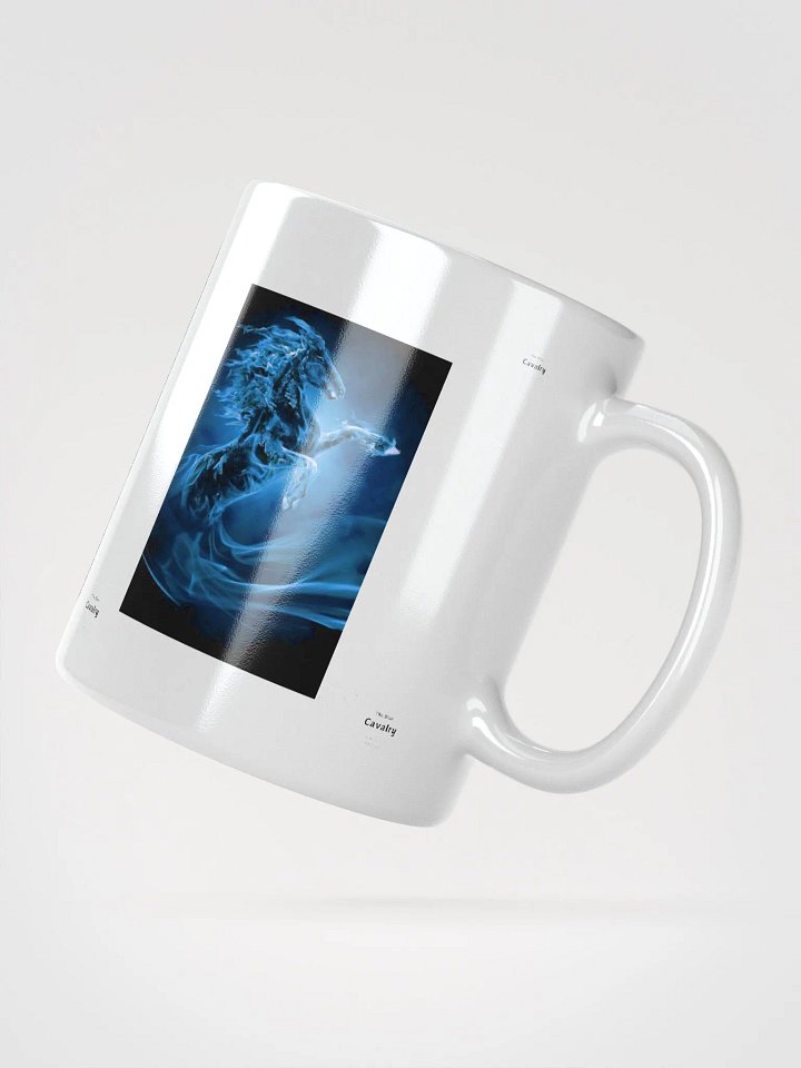 The Blue Cavalry Blue Neon Horse Logo Mug product image (2)