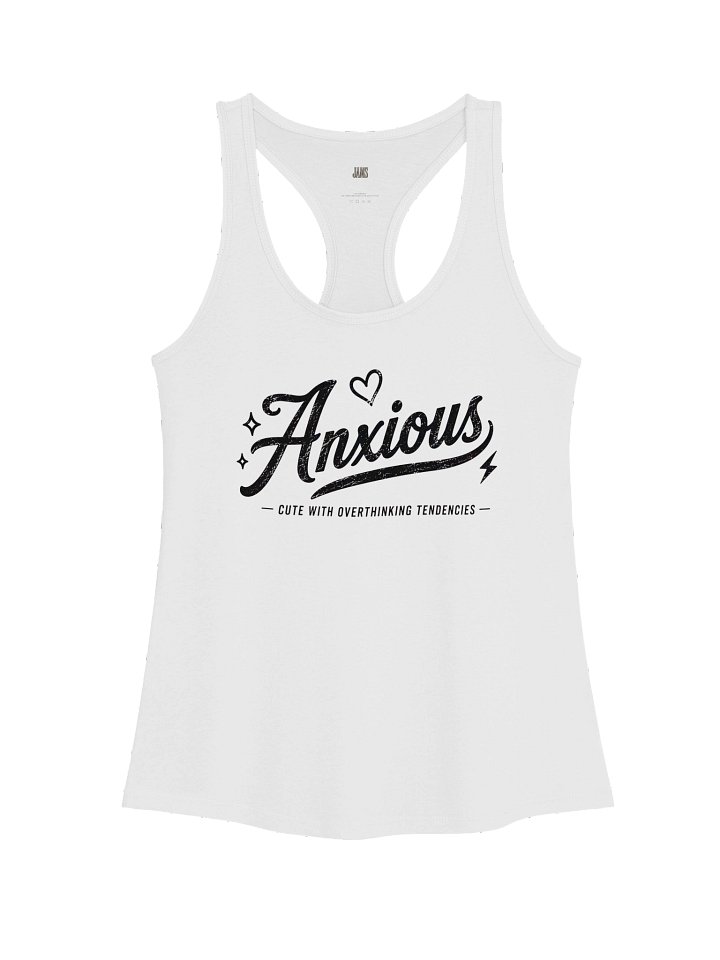 Women's Racerback Tank Top: Anxious Overthinking Tank product image (4)