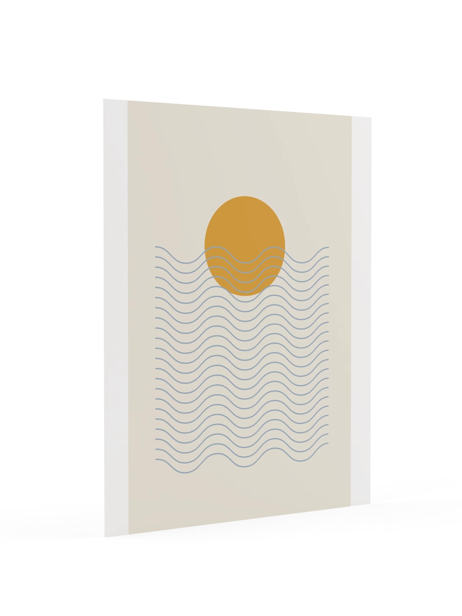 Ocean Waves Sunset Print | Coastal Bathroom Wall Art product image (4)