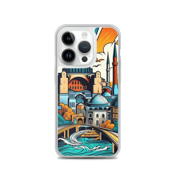 MagSafe® Clear Case for iPhone® AI Design Istanbul city product image (3)