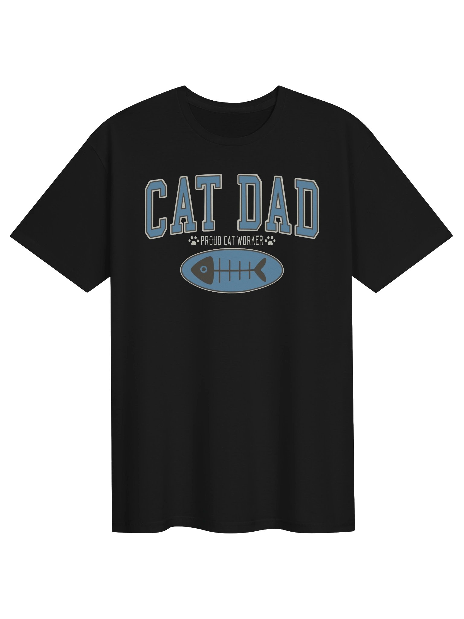 Cat Dad 2 (Proud Cat Worker) - Unisex Adult Super Soft Lightweight T-shirt product image (1)
