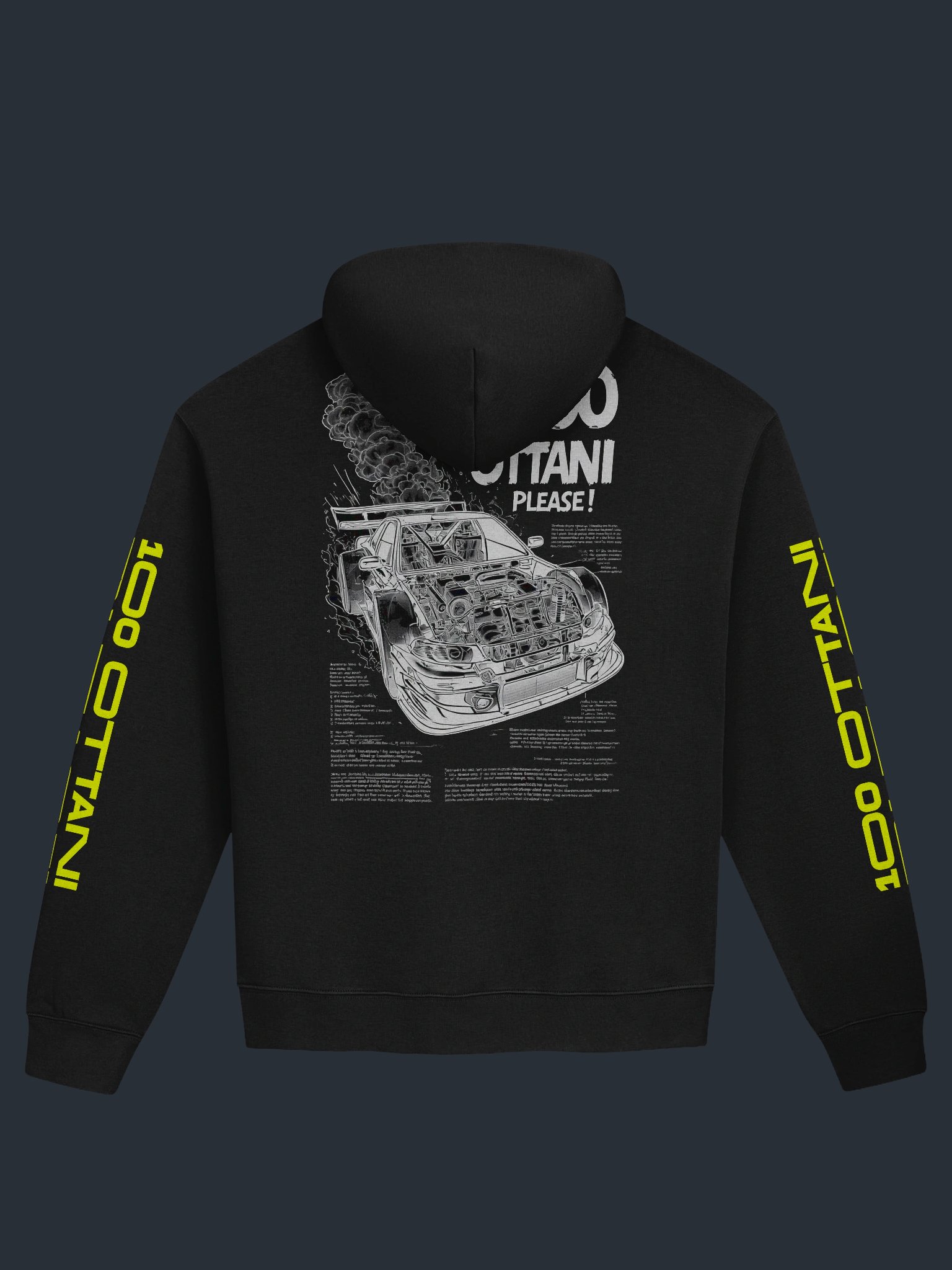 100 Ottani Please!™ Premium Oversized Racing Streetwear Hoodie | Garage Unit Special Edition product image (1)