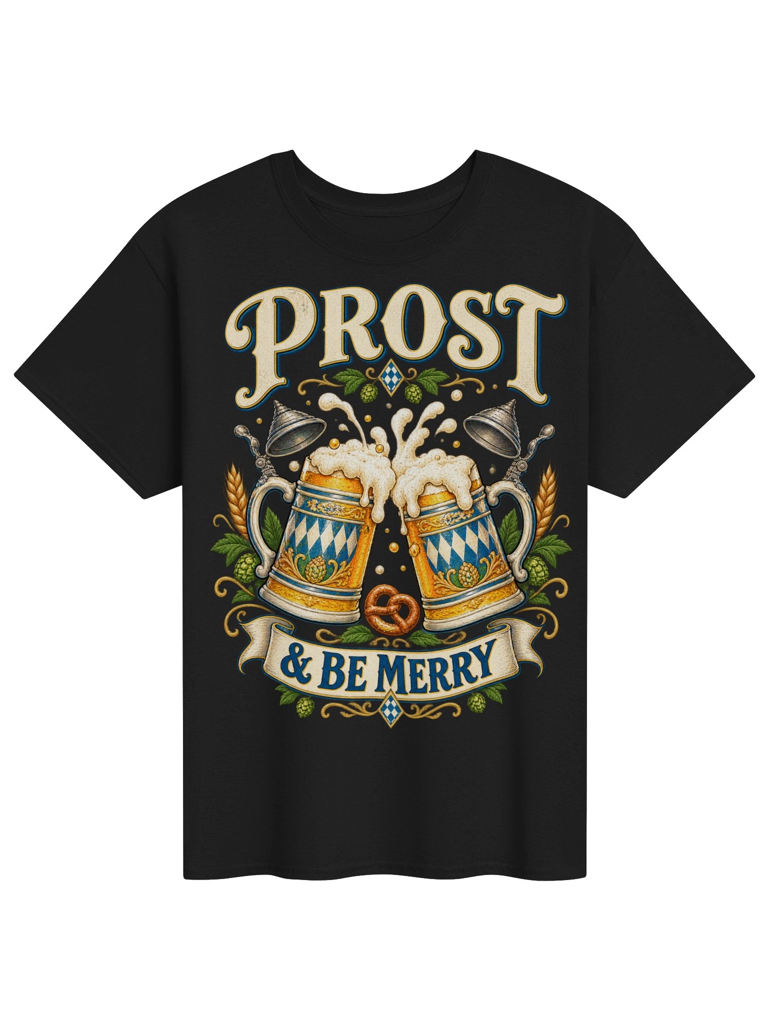 Prost & Be Merry Oktoberfest Beer Steins Vintage Tee product image (5)