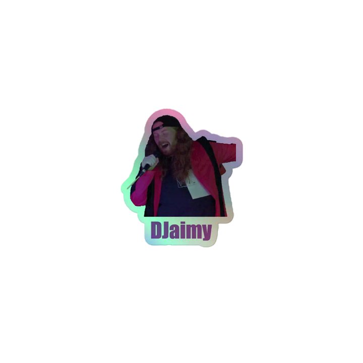 DJaimy Barcade Holo sticker product image (1)