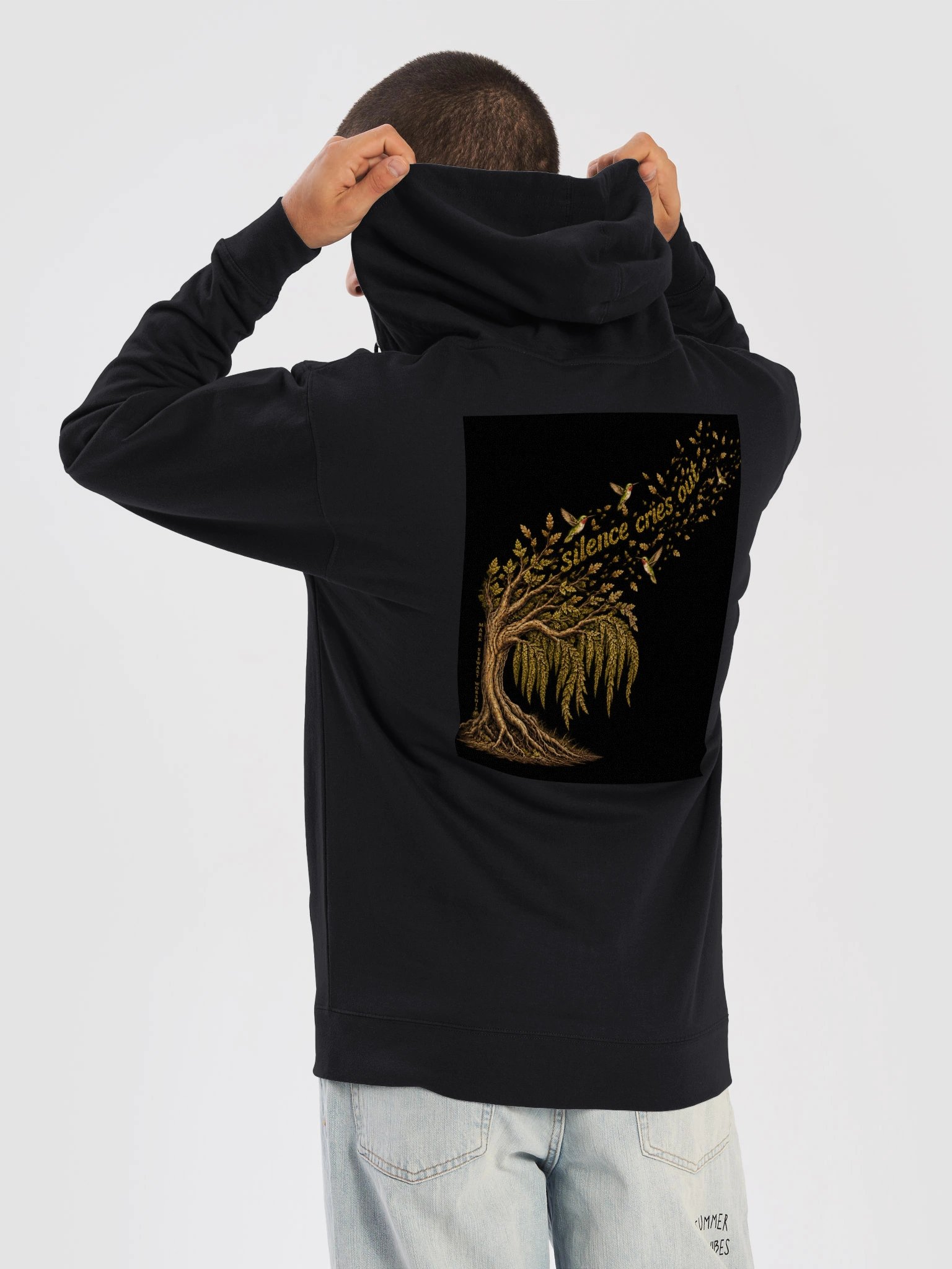 Men's Black Zip up Hoodie product image (6)