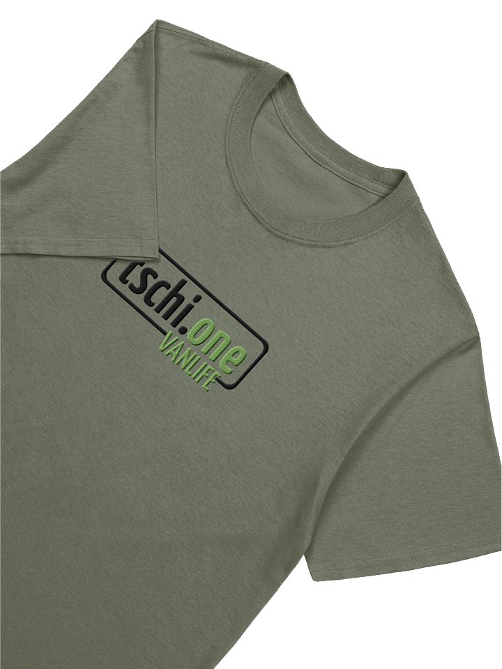 Tschi.One „Vanlife Statement“ black Logo – Big Embroidery T-Shirt product image (16)