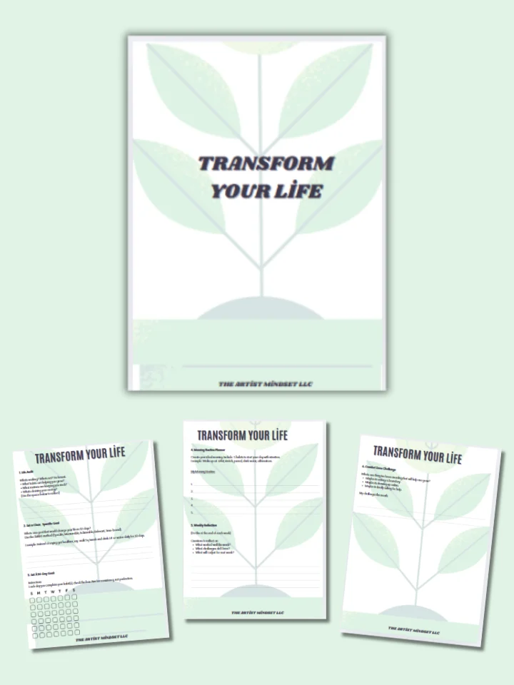 Transform Your Life in 30 Days Journaling Worksheet 🌱 product image (1)