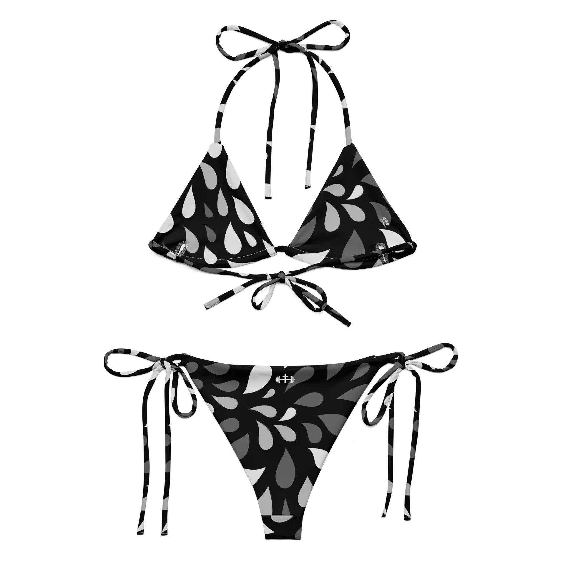 His House String Bikini Set - Black Wave product image (8)