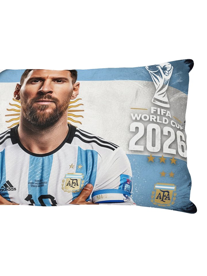 "Born to Win" Argentina - Messi Pillow 20"x12" product image (2)