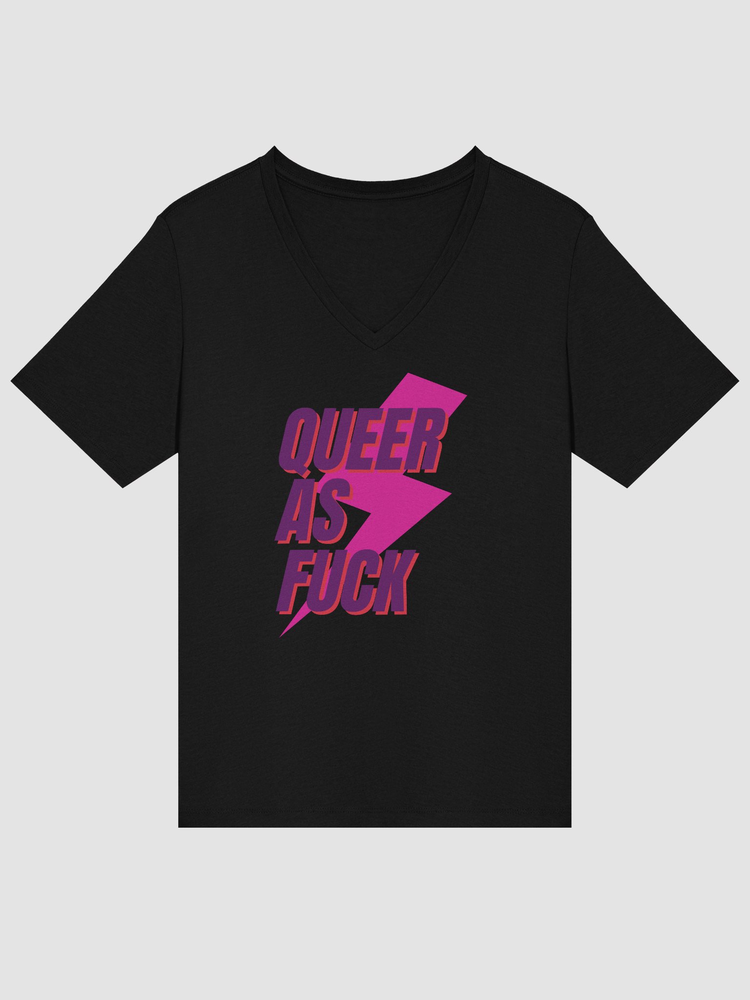 Queer AF Relaxed V-Neck Tee product image (14)