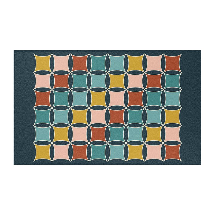 Mid Modern Century Inspired Chenille Area Rug - Retro product image (2)